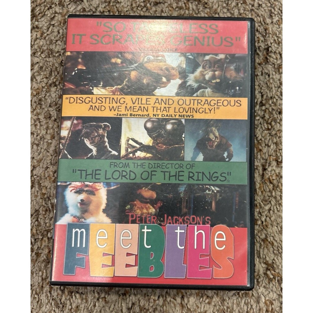 Meet The Feebles - DVD - Dead Alive Productions - RARE - Very Good Peter Jackson